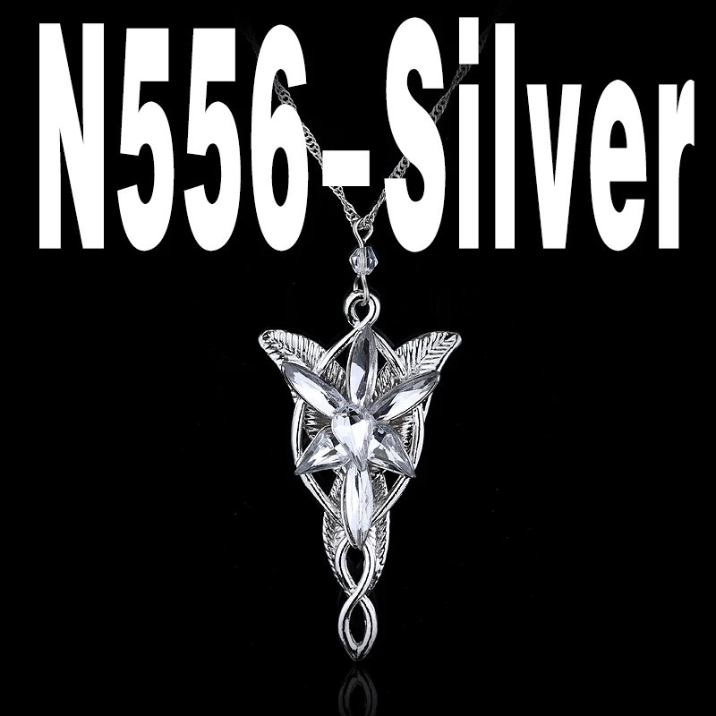 Arwen Evenstar кулон ожерелье s для женщин Arwen хрустальные Чокеры ожерелье Хоббит фильмы посеребренные модные ювелирные изделия - Окраска металла: Silver