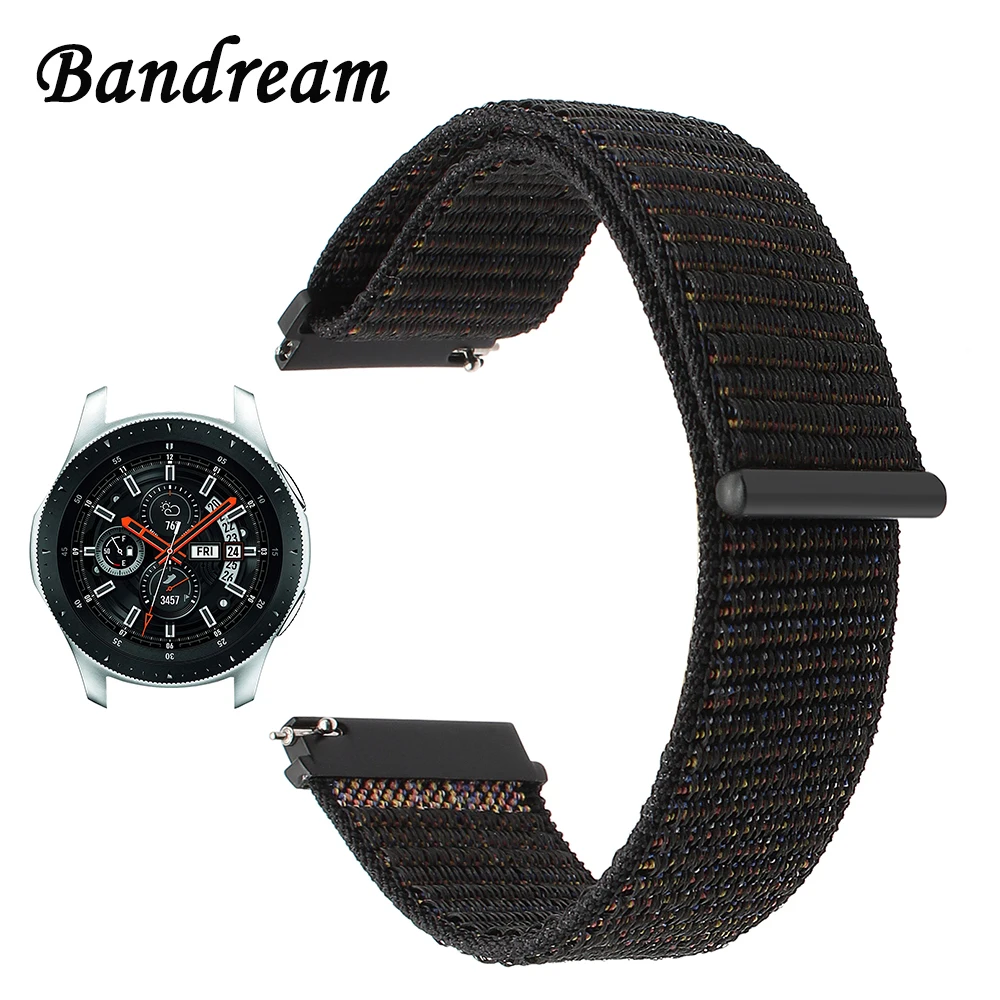 

20mm 22mm Nylon Loop Watchband for Samsung Galaxy Watch Active 42mm 46mm Sport Band Quick Release Strap Wrist Bracelet Wristband
