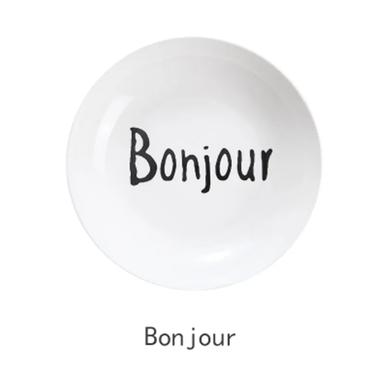 Minimalist Dinner Ceramic Plate Unique Dinnerware Set03