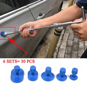 

Car Body Pulling Tabs Paintless Repair Tools Puller Tabs Blue Plastic 30pcs Cat Dent Repair Pulling Tabs Set Repair Tool kit