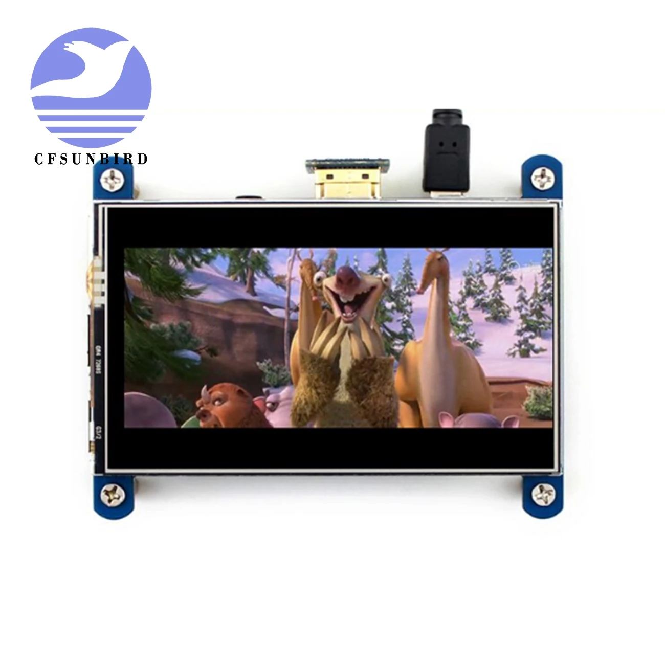

New for Raspberry display 4 inch HDMI LCD resistive touch screen IPS screen 800x480 HD