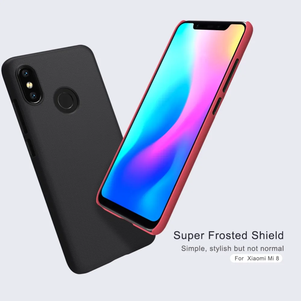 Для Xiaomi mi 8 чехол для Xiaomi mi 8 чехол Nillkin матовый жесткий чехол задняя крышка для Xiao mi 8 чехол в подарок