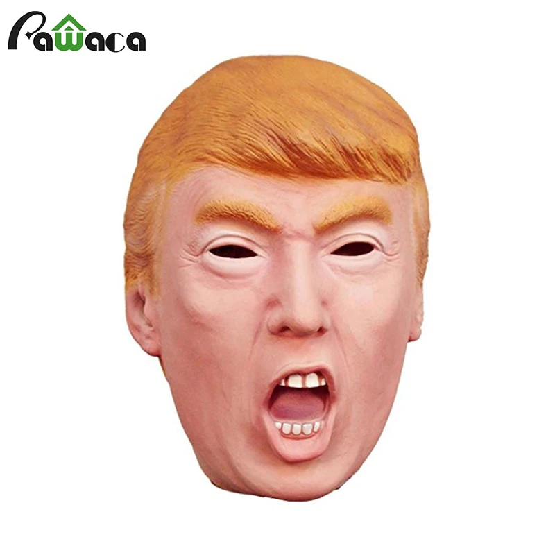 

Donald Trump Mask Billionaire Presidential Costume Halloween Celebrity Cosplay Mask Realistic Latex Masquerade Carnival Masks