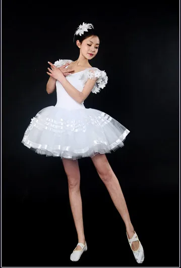 Лидер продаж розового цвета с юбкой-пачкой для девочек, любимые балетная пачка платье сценический костюм Длинные балетная юбка-пачка для взрослых романтическая балетная юбка-пачка Для женщин 2 цвета - Цвет: Белый