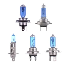 CATINBOW 2 шт автомобильная лампа 100 Вт/55 Вт H1 H4 H7 12 В Супер белое кварцевое стекло синие автомобильные лампы для фар