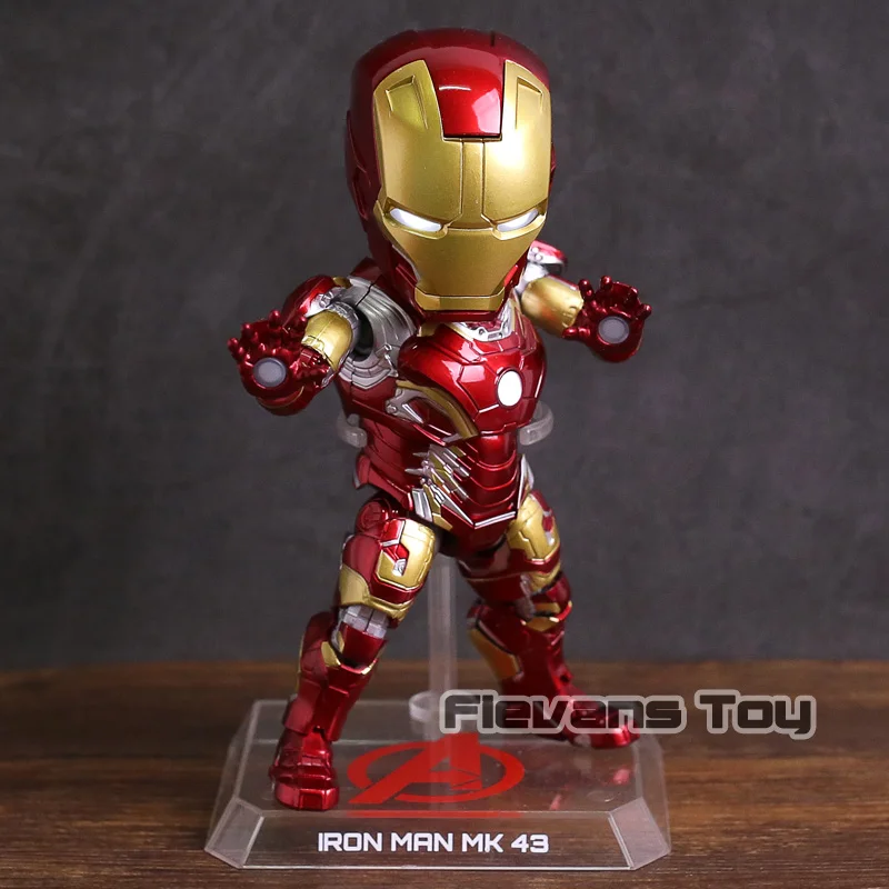 

Egg Attack Iron Man Mark 43 MK43 PVC Action Figure Collectible Model Toy with LED Light