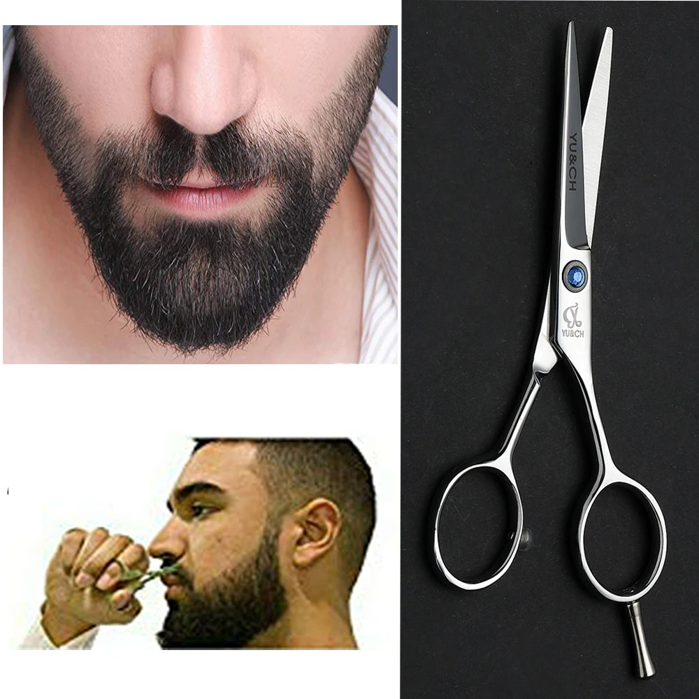 

Professional Barber Scissors Hair Salon Shears Beard High Quality Stainless Steel Nose Hair Scissors Shears For Men Beauty