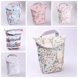 Многофункциональная, для детских подгузников, сумка-Органайзер для повторного использования Водонепроницаемый модных принтов Мумия