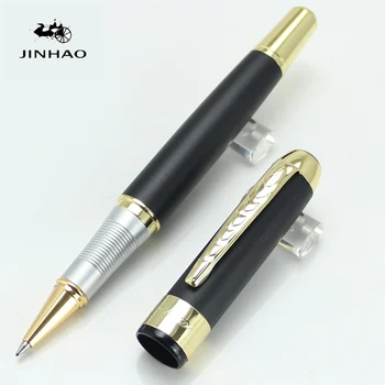 

JINHAO250 rollerball pen 0.7mm point Matte Black Color Pen Gold Clip Papelaria Pens School Supplies 14*1.5cm