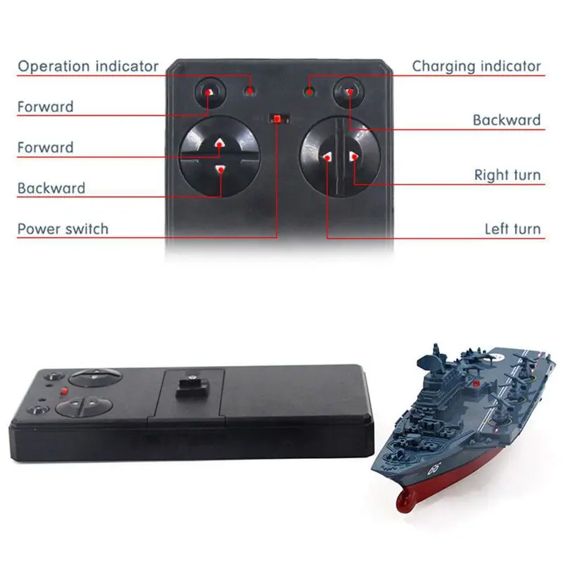 RC قارب 2.4 GHz التحكم عن بعد السفينة الطائرات سفينة حربية سفينة حربية كروزر عالية قارب سباق RC سباق لعبة