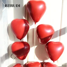 BTRUDI 12'' 20pcs Creative Ruby Double-deck Love Balloon Birthday Party Marriage Room Decorated with Marriage Pomegranate Balloo