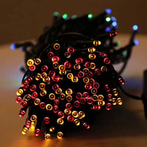 USB Питание DC 5 в безопасный портативный 8 Режимов led Праздничная Гирлянда Свет 20 м 200Led Водонепроницаемый Открытый Рождественское украшение сада - Испускаемый цвет: Colourful 20m 200led