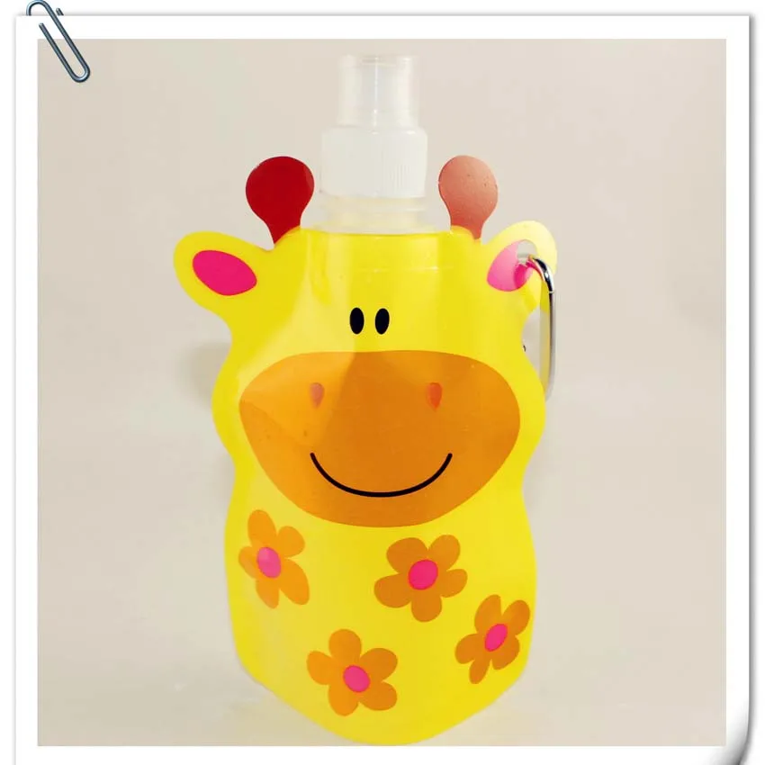 

Baby Kids Portable Water Cup 360 ML Outdoor Cup Folding Cartoon Portable Creative Sport Travel Bottle