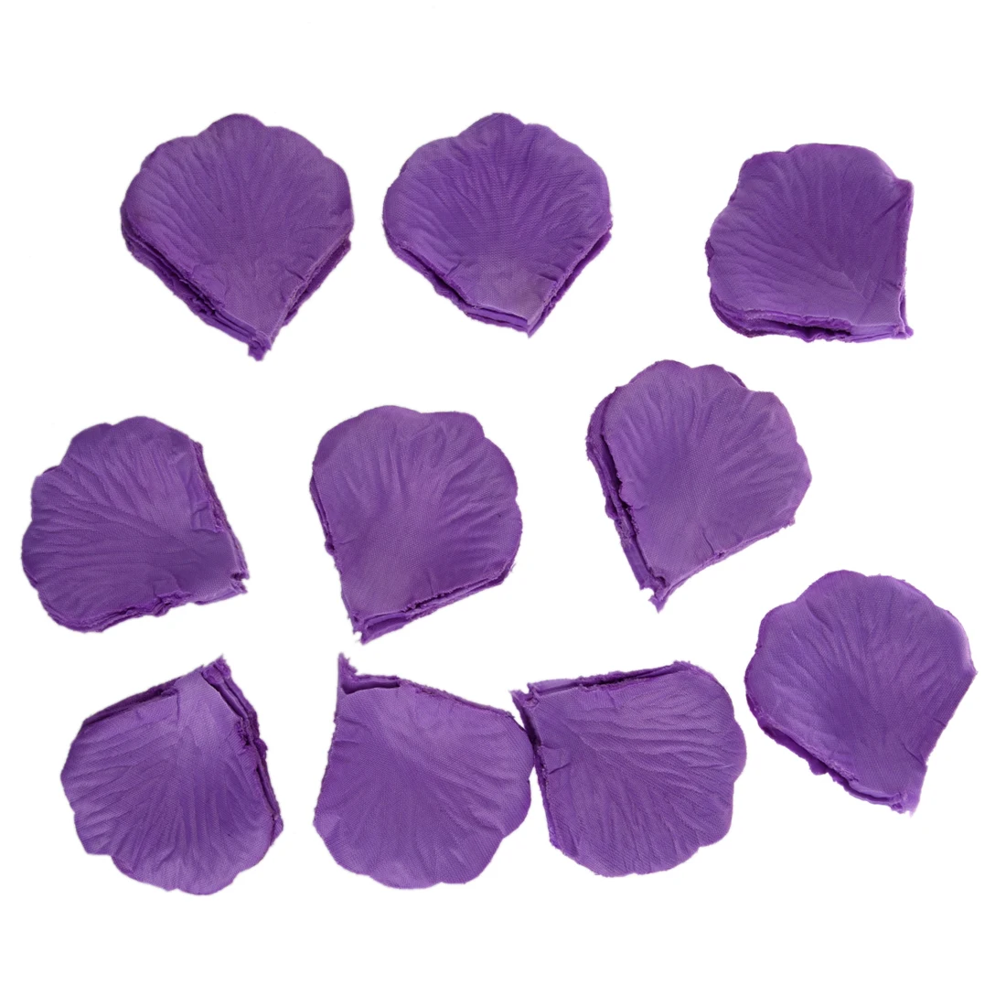 Тканевый цветок из шелка Мини лепестки роз для свадьбы (1000 шт.) (фиолетовый)