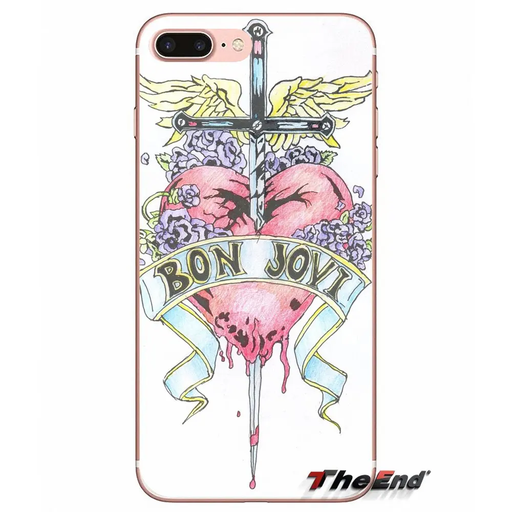 Чехол с логотипом Bon Jovi Rock Band Fly Wings для iPhone X 4 4S 5 5S 5C SE 6 6S 7 8 Plus Samsung Galaxy J1 J3 J5 J7 A3 A5 2016