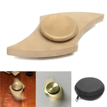 New Light Styled Brass EDC Hand Fidget Spinner Focused Toy Funny Gift For Children Adults Attention