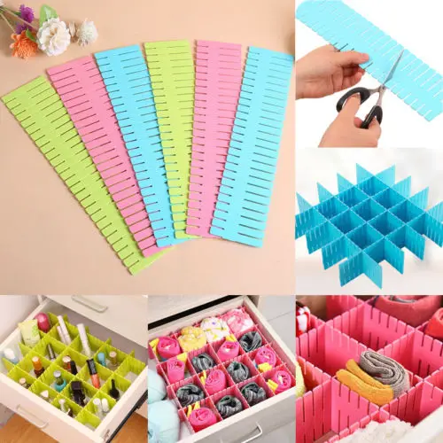 

2018 New Adjustable Drawer Organizer Home Kitchen Board Divider Makeup Storage Grid Holder Rack