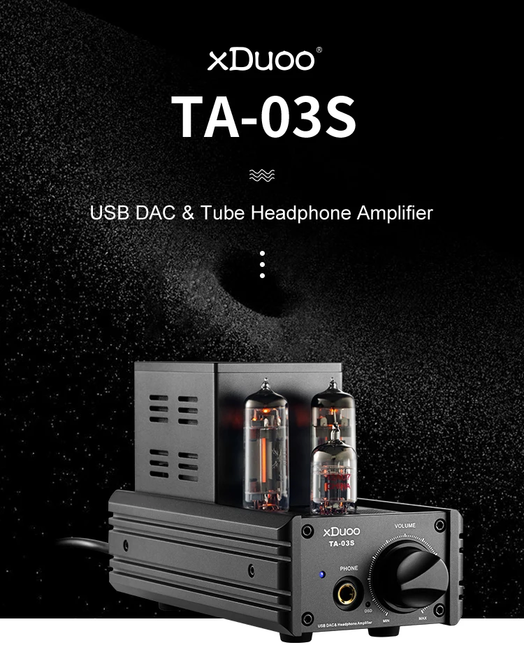 XDUOO TA-03S усилитель для наушников CS4398* 2 XMOS U8 USB DAC 12AU7 6C19 ламповый Настольный усилитель для наушников 32 бит/192 кГц встроенный DSD128