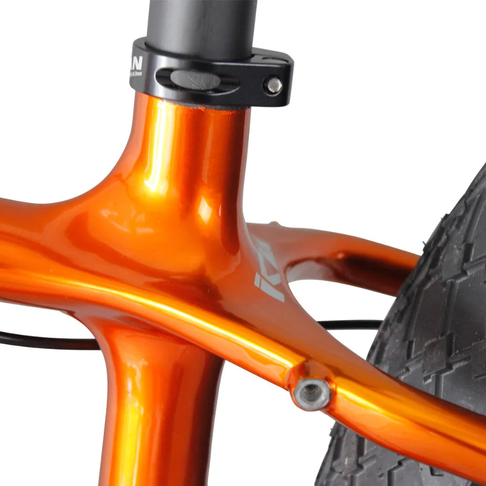 Flash Deal ICANBikes carbon complete bicycle Golden color popular fulling snow bike fatbike wheels and frameset 8