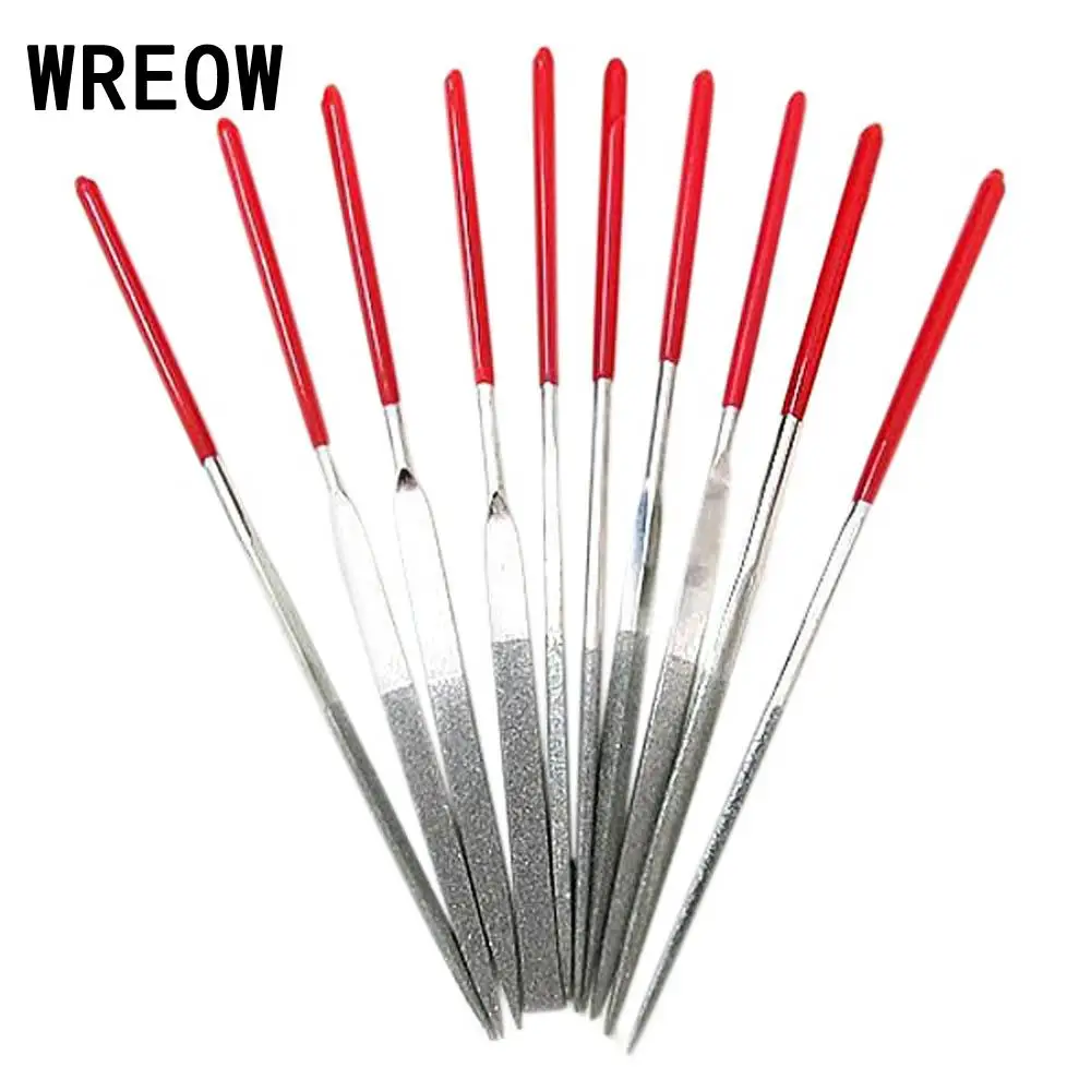 Diamond Needle Files 10PC 140mm Mini File Set Handy Tools for Ceramic Glass Gem Stone Hobbies and Crafts | Инструменты