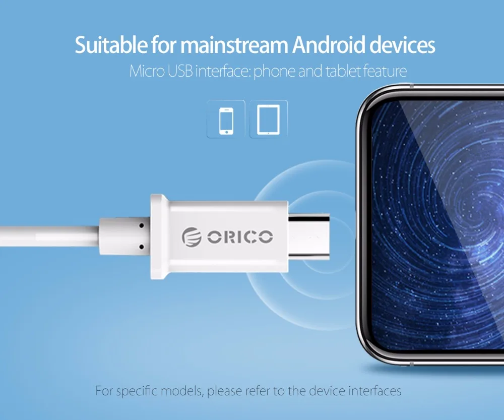 ORICO BTM Micro USB кабель 2A Быстрая зарядка USB кабель для передачи данных для samsung Xiaomi Tablet Кабель зарядного устройства микро-usb