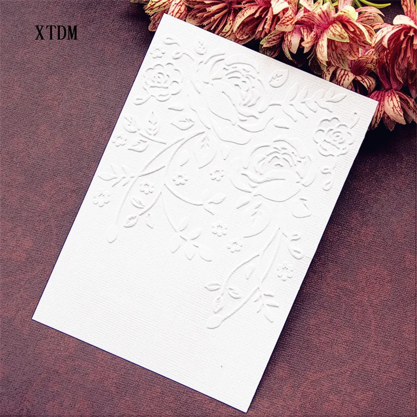 HOT plastic lily template craft card making paper card album wedding decoration scrapbooking Embossing folders