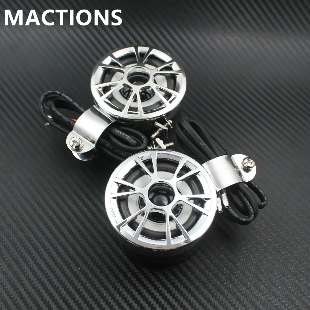 Pair Motorcycle Audio Handlebar Mount Speaker Stereo Amplifier 12V 15