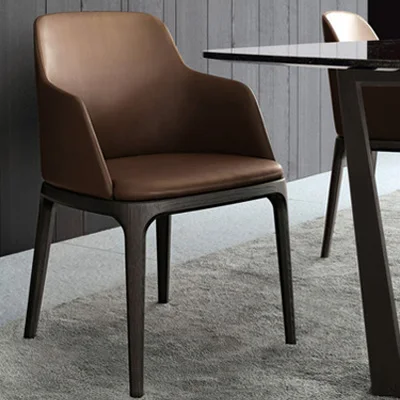 Hot Modern Nordic coffee chair with armchair metal leather living room chair.Leather Dining Room furniture Metal Dining Chair Hot Modern Nordic coffee chair with armchair metal leather living room chair.Leather Dining Room furniture Metal Dining Chair