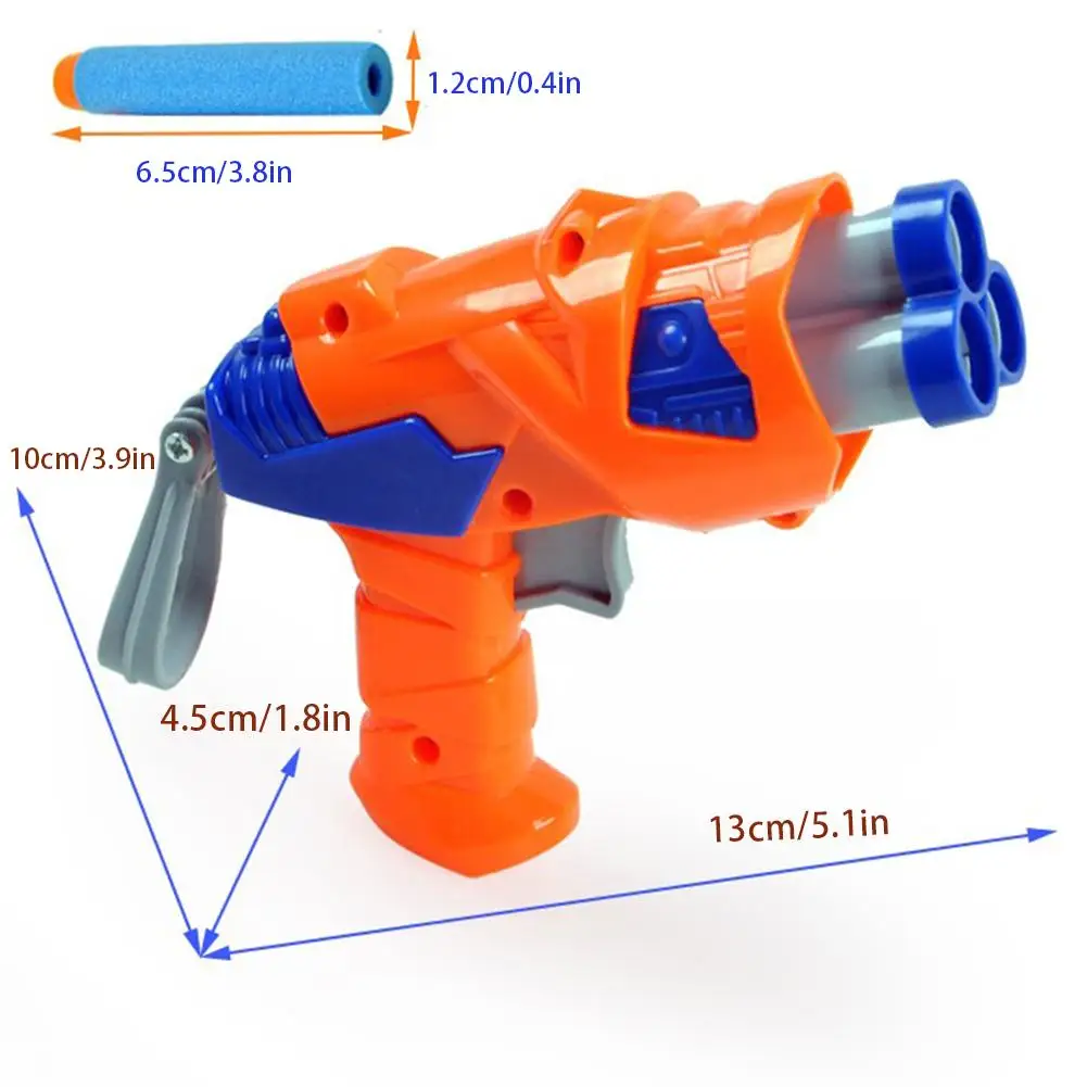 Детская оранжевая синяя мягкая пулевидная игрушка, детская игрушка для активного отдыха, мягкая пулеобразная съемка, пластиковое игрушечное ружье для мальчиков, случайный цвет