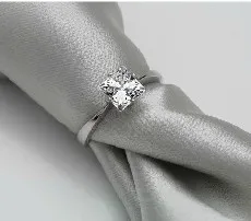Одежда высшего качества 925 стерлингов Серебряные кольца квадратный Форма Дамская Серебряный палец Кольца Обручение