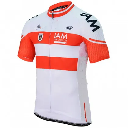 

2016 IAM Pro Team Austria Red Men's Only Cycling Jersey Short Sleeve Bicycle Clothing Quick-Dry Riding Bike Ropa Ciclismo