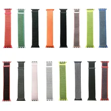 Joyozy для Apple watch, ремешок, нейлоновый, спортивный, петля, запястье для IWatch Series4, 3, 2, 1, цветной узор, классическая пряжка