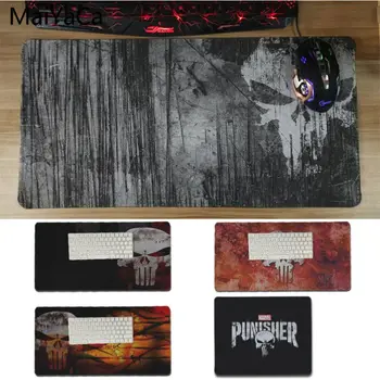 

MaiYaCa Custom Skin The Punisher skull DIY Design Pattern Game mousepad Locking Edge Mousepad Mat Keyboard Mat Table Pad