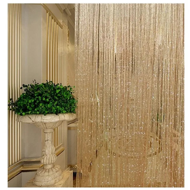 Luxury Crystal Curtain Flash Line Shiny Tassel 4