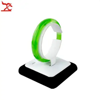 

1Piece Black White Vertical Bangle Watch Collar Tower Stand for Bracelet Chain Wooden Jewelry Holder Free Shipping 7*7*8CM