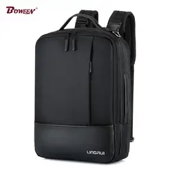 Оксфордский непромокаемый рюкзак для ноутбука мужской бизнес-рюкзак с зарядкой через USB Женский Однотонный черный мужской рюкзак mochila