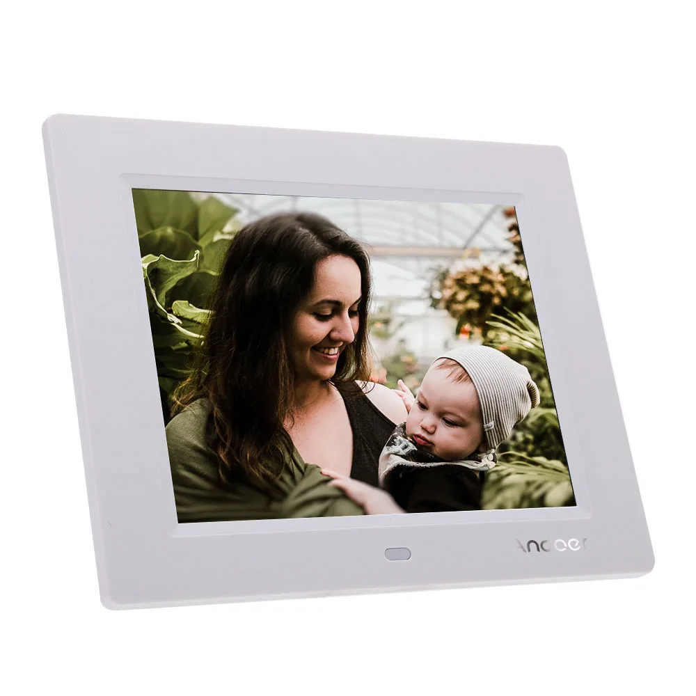 Andoer 8 ''ультратонкий HD TFT-LCD Цифровая фоторамка Будильник MP3 MP4 киноплеер с пультом дистанционного рабочего стола