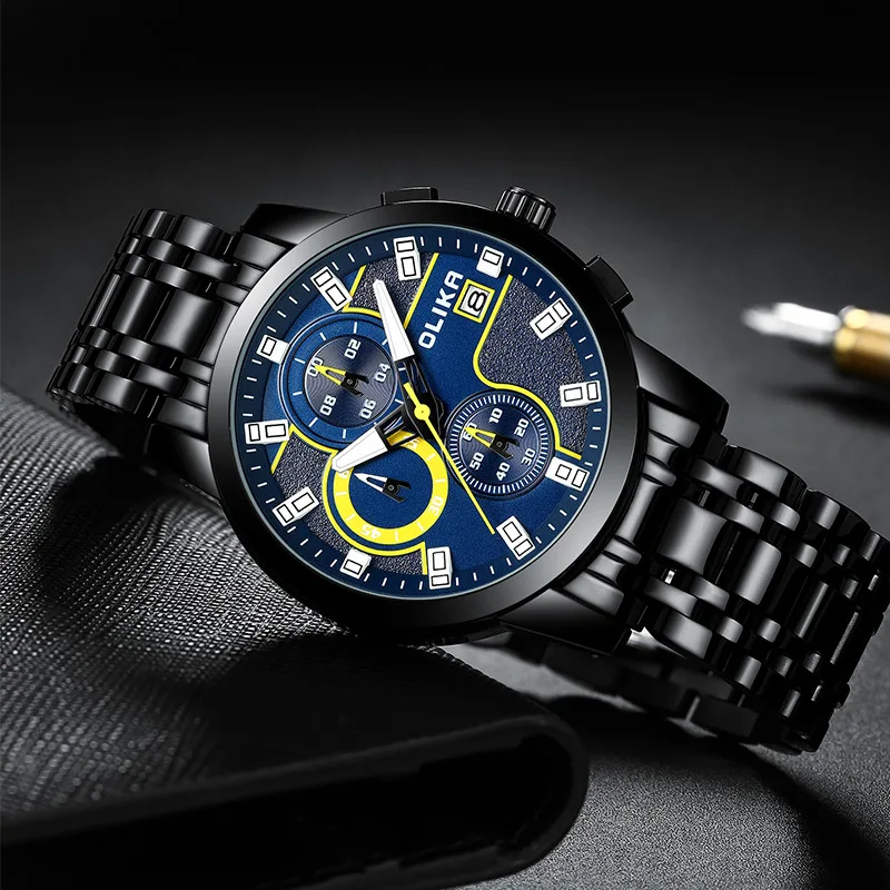 

New Quartz Watch Men Watches Top Brand Luxury Famous Wristwatch Stainless Steel Male Wrist Watch For Men Clock Relogio Masculino