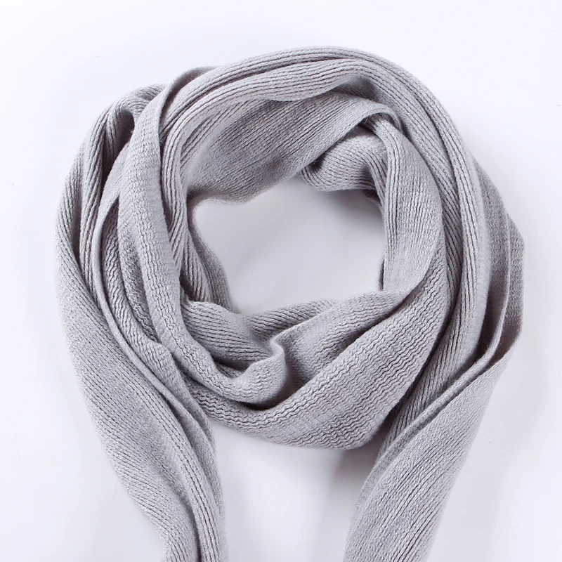 2022 New Arrived Brand Men Scarf Knit Spring Winter Scarves Long Size Male Warmer Women's Solid Color Wool Bufanda wool scarf mens