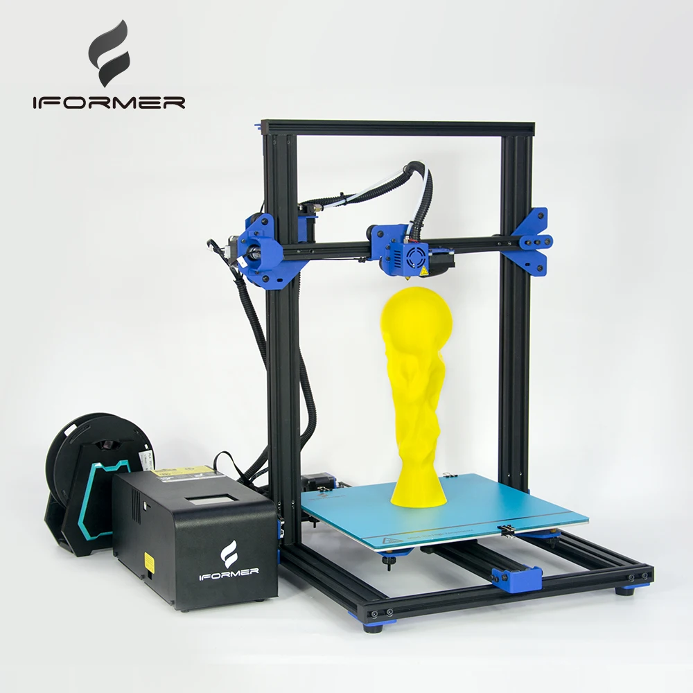 

IFORMER Skykit Assembled 3D Drucker Printer Printing Kit Machine AC heatbed Fast heating Extruder 2018 Newsest