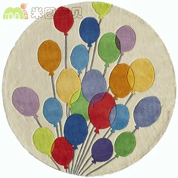 

Handmade JIMI balloon Round Carpet Decorative Carpet Cartoon Plane Home Doormat Tapete Customized