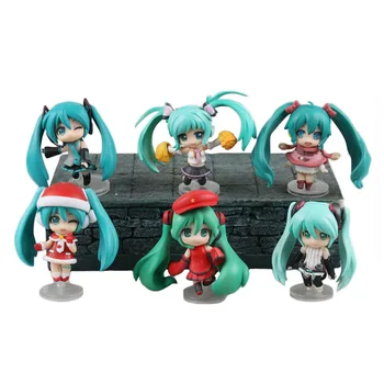 

Chanycore Janpan Vocaloid Hatsune Miku Anime Figure 6pcs/set Cute Miku Special Limited Edition PVC Figure Model Doll Toy 7cm