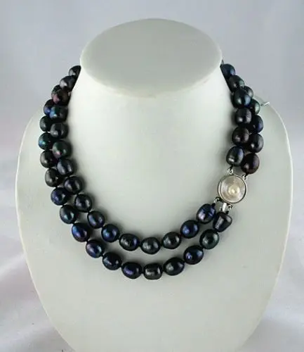 

Wholesale price 16new ^^^^^^ wholesale huge 11-13mm tahitian black baroque pearl mother necklace