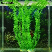 37 см Зеленые искусственные экологически чистые пластиковые аквариумные искусственные водные растения для дома Fsh украшения резервуара аксессуары