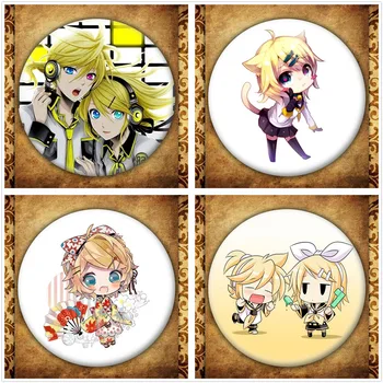 

Japanese Anime Singer Kagamine Rin/len Display Badge Fashion Cartoon Figure Kagamine Rin Len Brooches Pin Jewelry Accessories