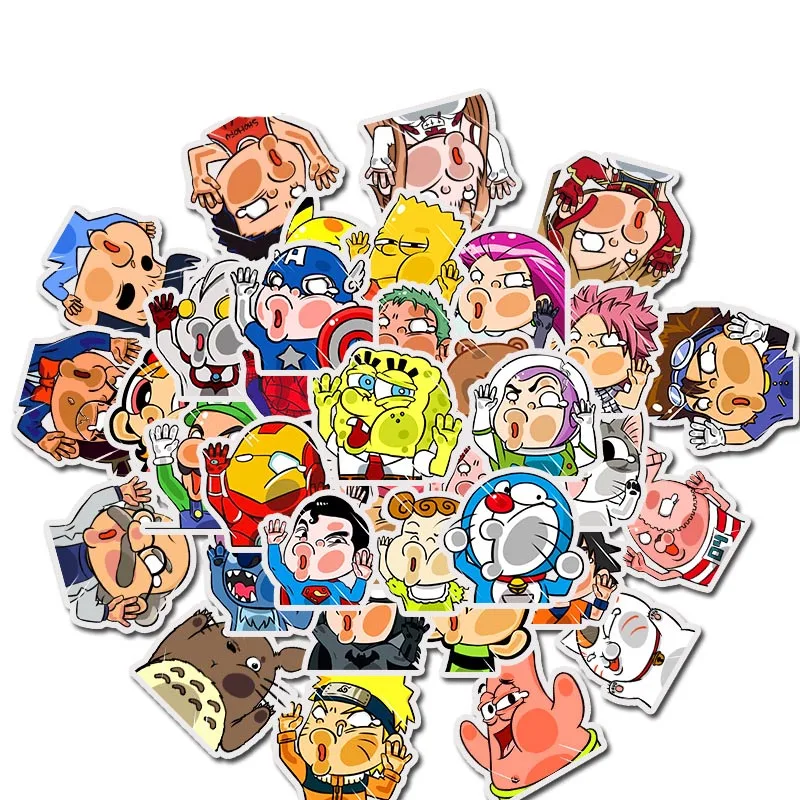 50 Mixed Pcs of graffiti Style Cartoon Fun Stickers DIY Travel Suitcase Luggage Sticker Waterproof Skateboard Stickers kids Toy 50 Mixed Pcs of graffiti Style Cartoon Fun Stickers DIY Travel Suitcase Luggage Sticker Waterproof Skateboard Stickers kids Toy