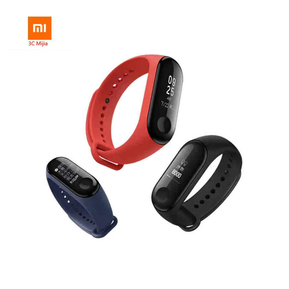 

100% Original Xiaomi Mi Band 3 Smart Sports Watch Charger Wristband Waterproof Branded Pedometer Heart Rate For Smartphone