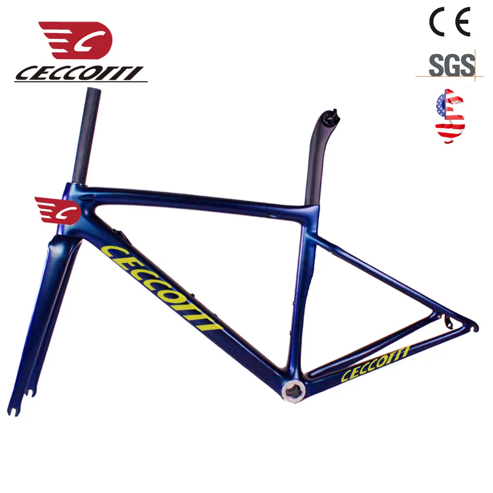 Cheap superlight carbon road frame UD matte glossy disc brake normal brake Di2 Mechanical taiwan race bicycle frames 1