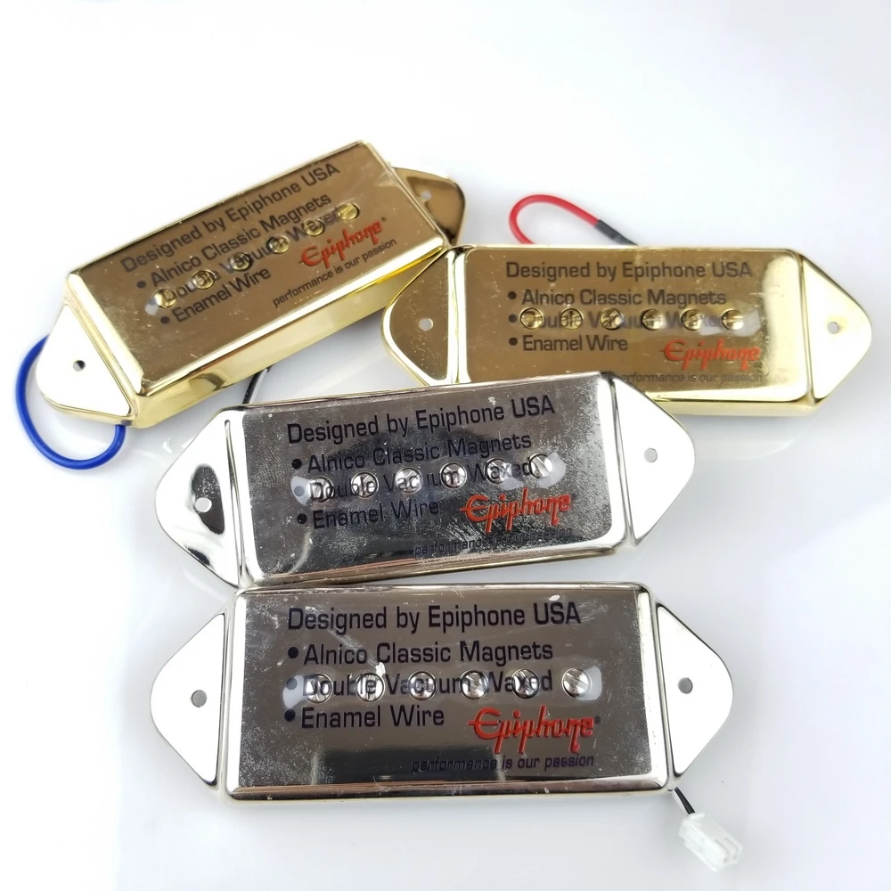 1 Set Epi Pickups Jazz Guitar Metal pickups Custom P90 Pickups Electric Guitar Humbucker Pickups Chrome Gold silver