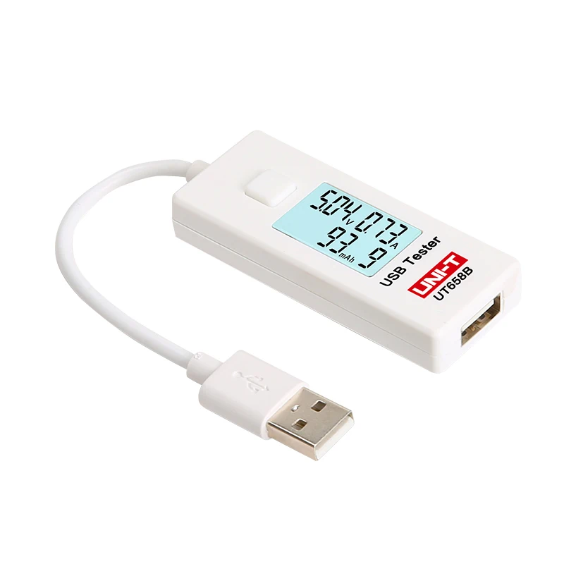 UNI-T UT658B UT658 USB тестер напряжения телефон компьютер Зарядка ток измерения энергии монитор с ЖК-подсветкой